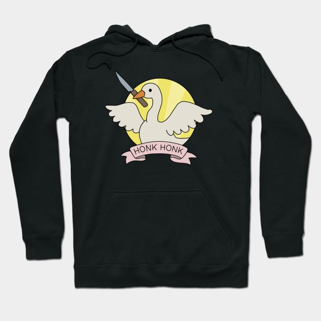 Honk Honk - Goose Hoodie by valentinahramov